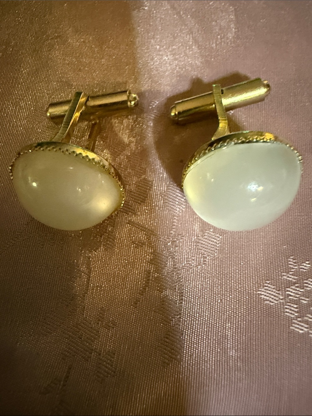 Vintage moonstone style men’s cufflinks